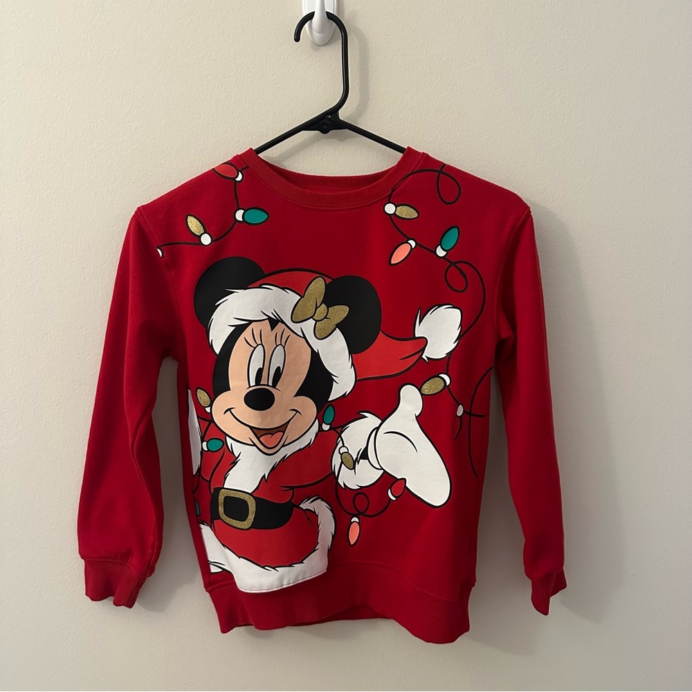Minnie Mouse Christmas Pullover Kids 10/10A